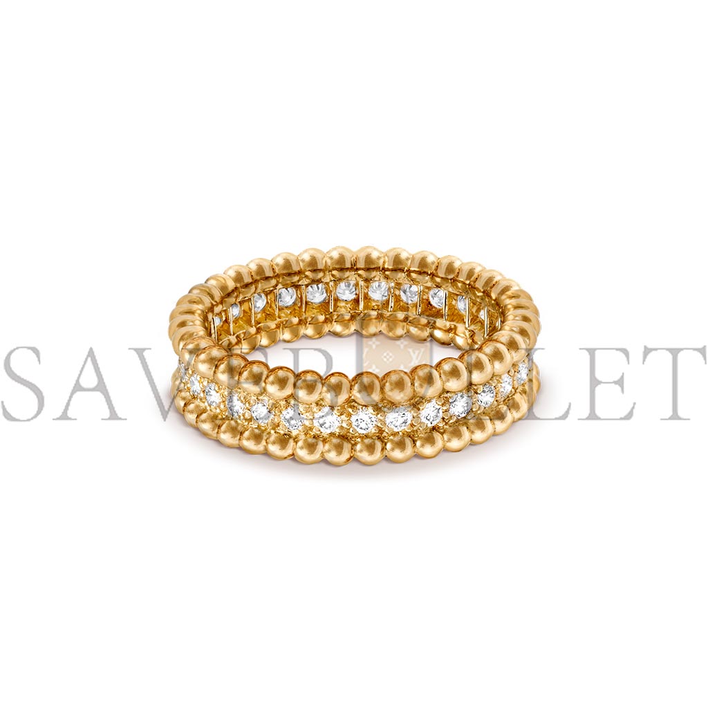 v*n cl*f arpels perlÉe Di*m*nds ring, 1 row - yellow gold, Di*m*nd  vcarp4e100